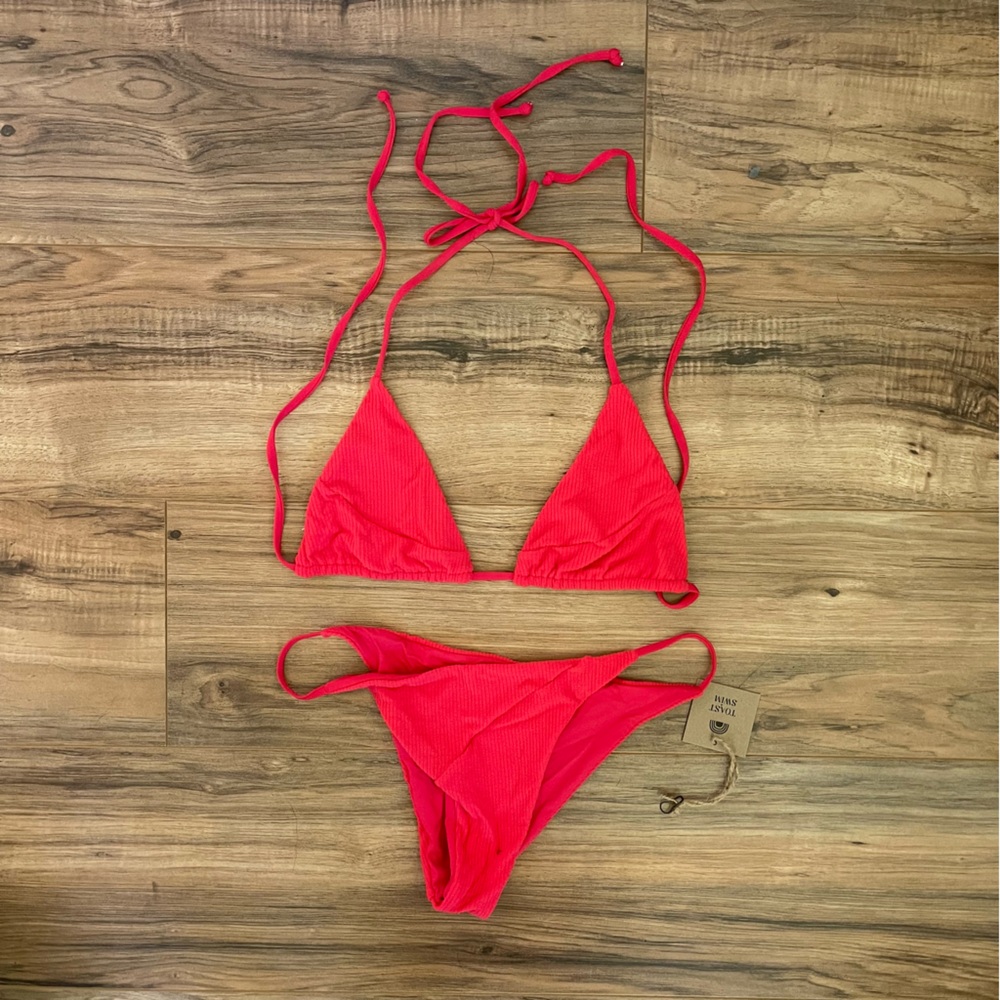 Toast Swim Ribbed Bikini M - Picture 2 of 10